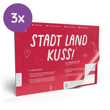 Lade das Bild in den Galerie-Viewer, Stadt Land Kuss | Spieleblock für Paare | Reflexion und Kommunikation für Partner