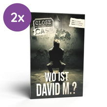 Lade das Bild in den Galerie-Viewer, CLOSE THE CASE - Wo ist David M.? - Das interaktive Krimispiel (2. Fall - NEUHEIT) - Simon und Jan