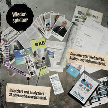 Lade das Bild in den Galerie-Viewer, CLOSE THE CASE - Wo ist David M.? - Das interaktive Krimispiel (2. Fall - NEUHEIT) - Simon und Jan