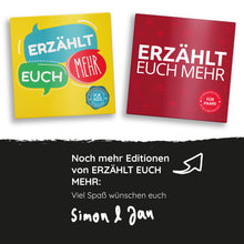Lade das Bild in den Galerie-Viewer, Erzählt euch mehr | Toolbox für Kommunikation | Kartenspiel für tiefsinnige Gespräche | Simon & Jan - Simon und Jan