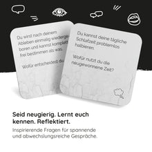 Lade das Bild in den Galerie-Viewer, Erzählt euch mehr | Toolbox für Kommunikation | Kartenspiel für tiefsinnige Gespräche | Simon & Jan - Simon und Jan