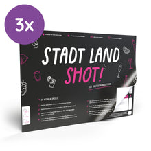Lade das Bild in den Galerie-Viewer, Stadt Land Shot | Spieleblock | Stadt Land Fluss als Trinkspiel ab 16 - Simon und Jan