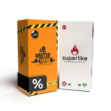 Lade das Bild in den Galerie-Viewer, Superlike | Partyspiel | Fiktive Partnersuche | Kartenspiel mit schwarzem Humor | Simon & Jan - Simon und Jan