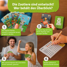 Lade das Bild in den Galerie-Viewer, VORBESTELLUNG | 8 und aus! | Schnelles Kartenspiel für die ganze Familie | VERSAND IM NOVEMBER - Simon und Jan