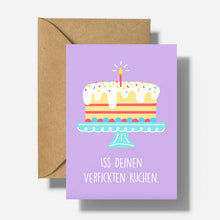 Lade das Bild in den Galerie-Viewer, Lustige Geburtstagskarte mit Umschlag | "Kuchen" | Für ganz besondere Grüße | Simon & Jan - Simon und Jan