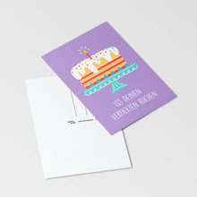 Lade das Bild in den Galerie-Viewer, Lustige Geburtstagskarte mit Umschlag | "Kuchen" | Für ganz besondere Grüße | Simon & Jan - Simon und Jan