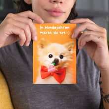 Lade das Bild in den Galerie-Viewer, Lustige Geburtstagskarten mit Umschlägen (3 Stück im Set) | "Scheide, Hundejahre, Kuchen" | Für ganz besondere Grüße | Simon & Jan - Simon und Jan