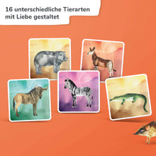 Lade das Bild in den Galerie-Viewer, Safari Memo | Tierische Kartenpaare suchen | Denkspiel für Kinder - Simon und Jan