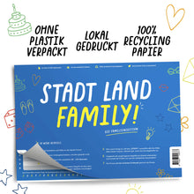 Lade das Bild in den Galerie-Viewer, Stadt Land Family | Spieleblock | Lernspiel für Familien ab 9 Jahren - Simon und Jan