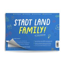 Lade das Bild in den Galerie-Viewer, Stadt Land Family | Spieleblock | Lernspiel für Familien ab 9 Jahren - Simon und Jan