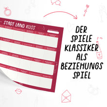 Lade das Bild in den Galerie-Viewer, Stadt Land Kuss | Spieleblock für Paare | Reflexion und Kommunikation für Partner - Simon und Jan