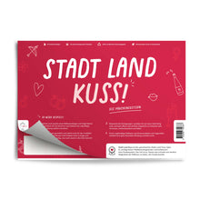 Lade das Bild in den Galerie-Viewer, Stadt Land Kuss | Spieleblock für Paare | Reflexion und Kommunikation für Partner - Simon und Jan