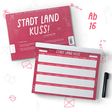 Lade das Bild in den Galerie-Viewer, Stadt Land Kuss | Spieleblock für Paare | Reflexion und Kommunikation für Partner - Simon und Jan