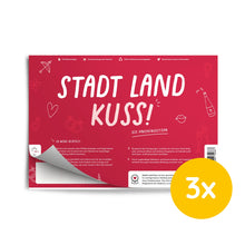 Lade das Bild in den Galerie-Viewer, Stadt Land Kuss | Spieleblock für Paare | Reflexion und Kommunikation für Partner - Simon und Jan