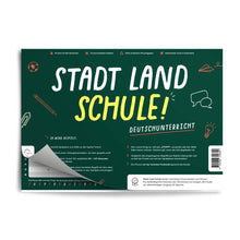 Lade das Bild in den Galerie-Viewer, Stadt Land Schule (Deutschunterricht) | Spieleblock | Lernspiel für Familien ab 9 Jahren - Simon und Jan