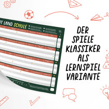 Lade das Bild in den Galerie-Viewer, Stadt Land Schule (Deutschunterricht) | Spieleblock | Lernspiel für Familien ab 9 Jahren - Simon und Jan