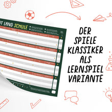 Lade das Bild in den Galerie-Viewer, Stadt Land Schule (Deutschunterricht) | Spieleblock | Lernspiel für Familien ab 9 Jahren - Simon und Jan