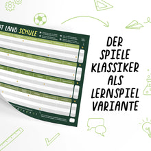 Lade das Bild in den Galerie-Viewer, Stadt Land Schule (Sachunterricht) | Spieleblock | Lernspiel für Familien ab 9 Jahren - Simon und Jan