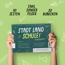 Lade das Bild in den Galerie-Viewer, Stadt Land Schule (Sachunterricht) | Spieleblock | Lernspiel für Familien ab 9 Jahren - Simon und Jan