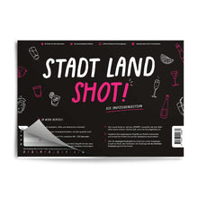Lade das Bild in den Galerie-Viewer, Stadt Land Shot | Spieleblock | Stadt Land Fluss als Trinkspiel ab 16 - Simon und Jan