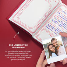 Lade das Bild in den Galerie-Viewer, VORBESTELLUNG - VERSAND: 06.02.2023 | Erzählt euch mehr | Das Journal für Paare | Austausch, Reflexion & Steigerung des Wir-Gefühls - Simon und Jan