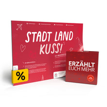 Lade das Bild in den Galerie-Viewer, Stadt Land Kuss | Spieleblock für Paare | Reflexion und Kommunikation für Partner
