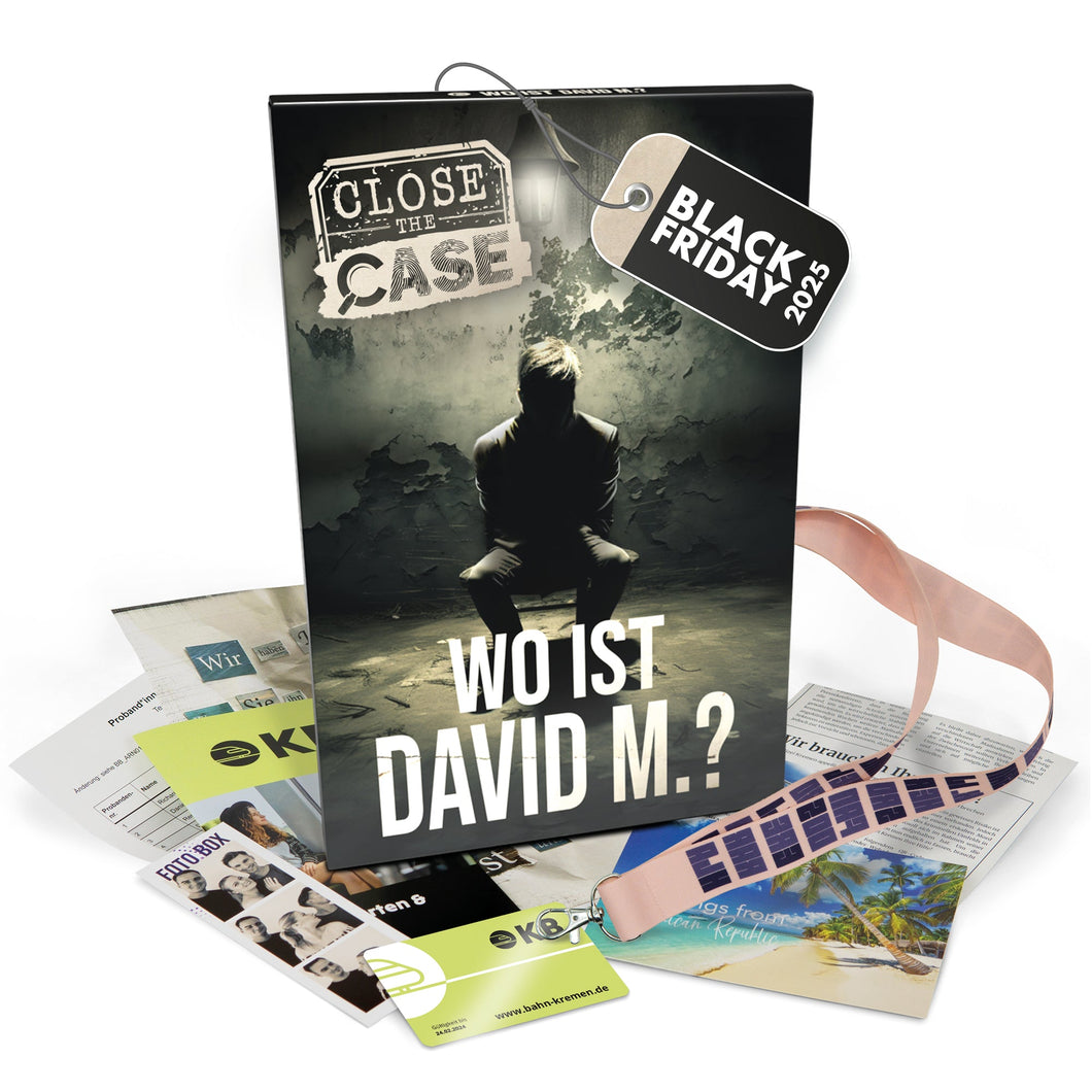 CLOSE THE CASE - Wo ist David M.? - Das interaktive Krimispiel (2. Fall - NEUHEIT) - Simon und Jan