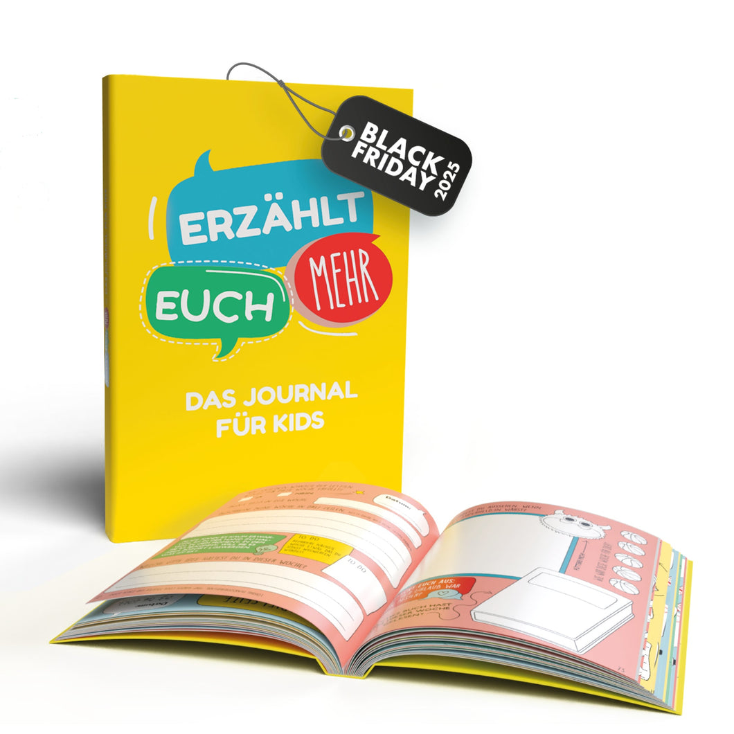 Erzählt euch mehr | Das Journal für Kids | Fantasie anregen, inspirieren und reflektieren | Für ein Kind und Journalpartner:in - Simon und Jan