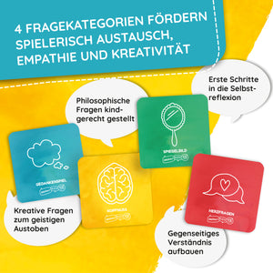 Erzählt euch mehr für Kids (Mini) | Begleitete Inspiration für Fantasie, Gefühle & Kommunikation | Passt in die Hosentasche - Simon und Jan