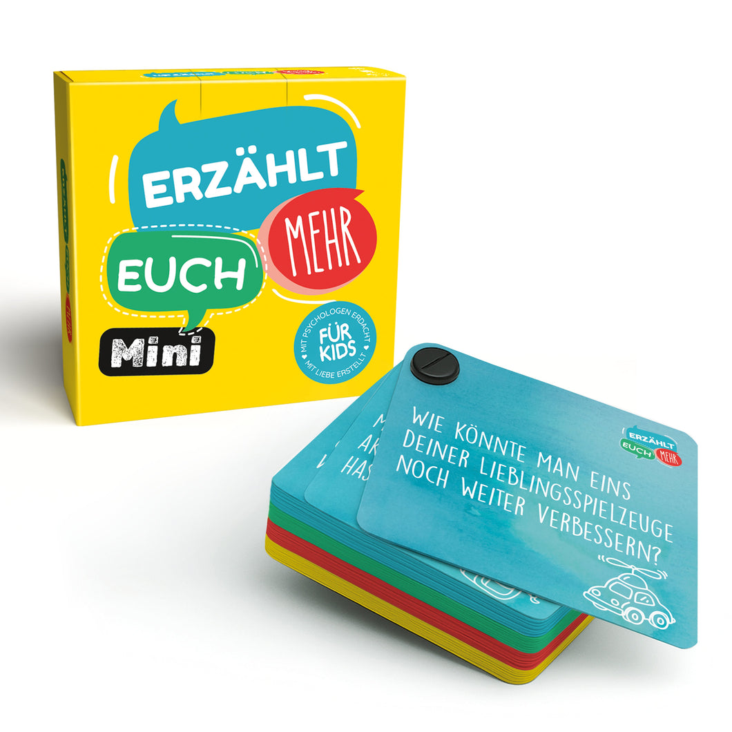 Erzählt euch mehr für Kids (Mini) | Begleitete Inspiration für Fantasie, Gefühle & Kommunikation | Passt in die Hosentasche - Simon und Jan