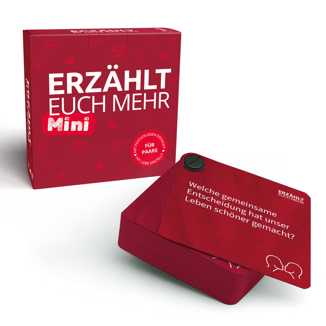 Erzählt euch mehr für Paare (Mini) | Das perfekte Reisespiel zur Steigerung des Wir - Gefühls - Simon und Jan