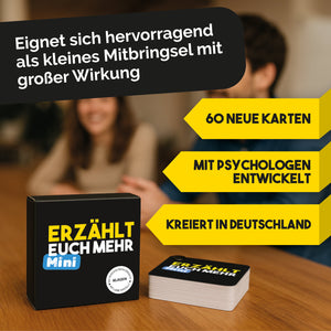 Erzählt euch mehr - Klassik (Mini) | Wertige Kommunikation & echter Austausch | Optimal für unterwegs - Simon und Jan