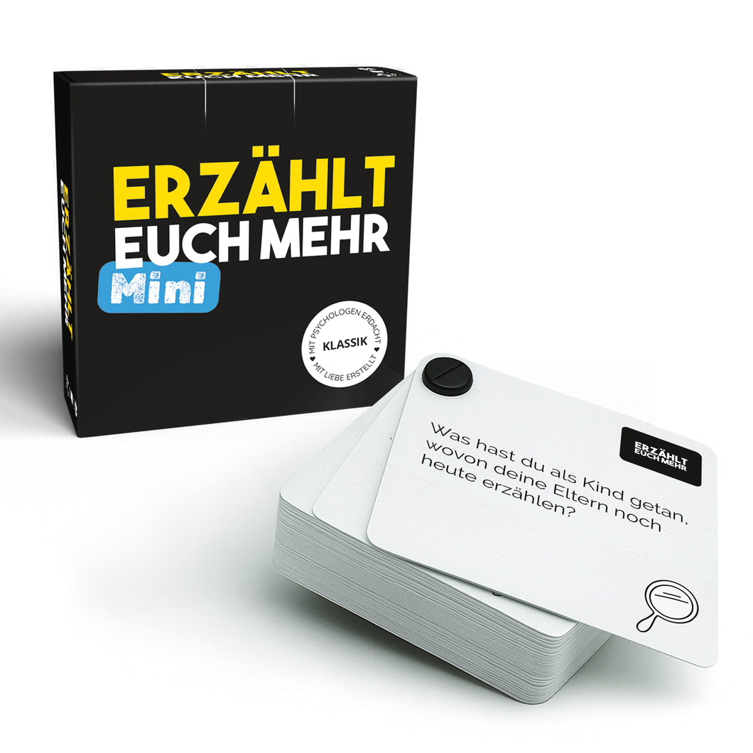 Erzählt euch mehr - Klassik (Mini) | Wertige Kommunikation & echter Austausch | Optimal für unterwegs - Simon und Jan