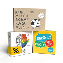 Lade das Bild in den Galerie-Viewer, Familienzeit - Bundle | Verkopft, Kuhmilchschafkäsefuß &amp; Erzählt euch mehr für Kids (10 % sparen) - Simon und Jan
