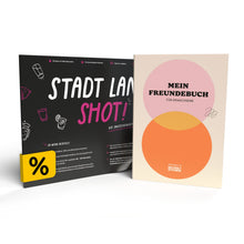 Lade das Bild in den Galerie-Viewer, Stadt Land Shot | Spieleblock | Stadt Land Fluss als Trinkspiel ab 16 - Simon und Jan
