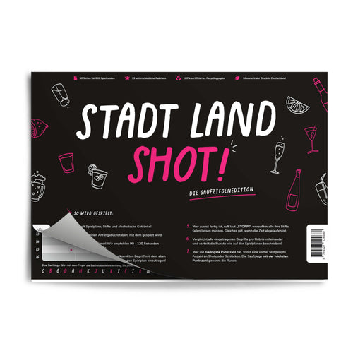 BLACK FRIDAY | Stadt Land Shot & Superlike - Simon und Jan