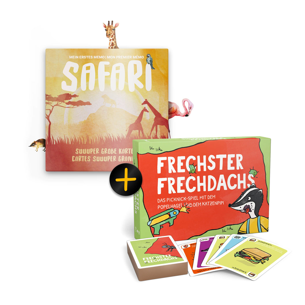 Für unsere Kleinen - Bundle | Safari & Frechster Frechdachs | Spiele für Kleine und ganz Kleine - Simon und Jan