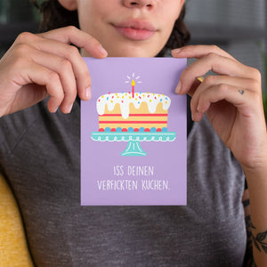 Lustige Geburtstagskarte mit Umschlag | "Kuchen" | Für ganz besondere Grüße | Simon & Jan - Simon und Jan